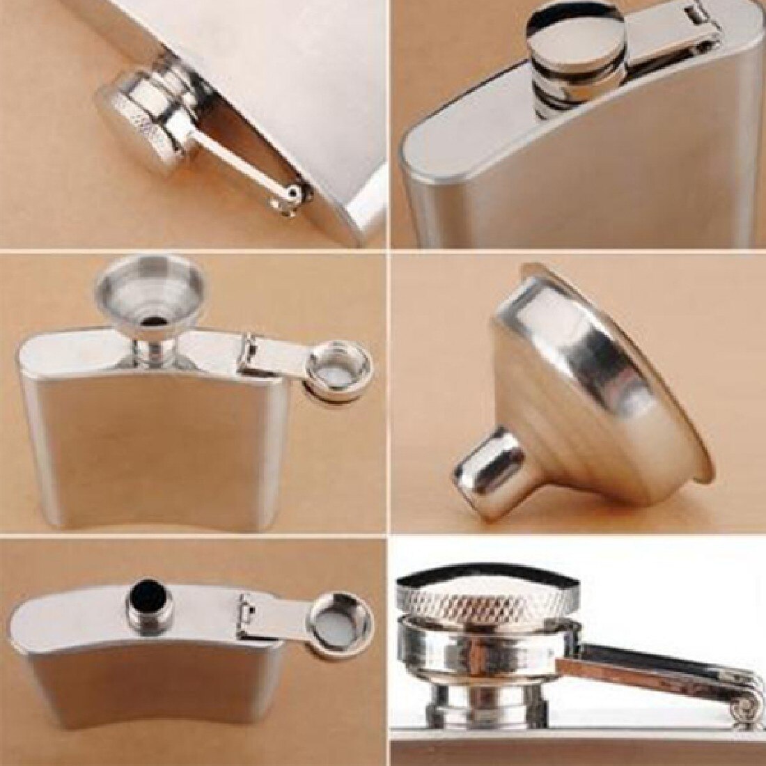 Metal Hip Flask 4/5/6/7/8/10/18 oz Stainless Steel Hip Liquor Whiskey Alcohol Flask Cap Funnel Hip Flask alcohol liquor bottle