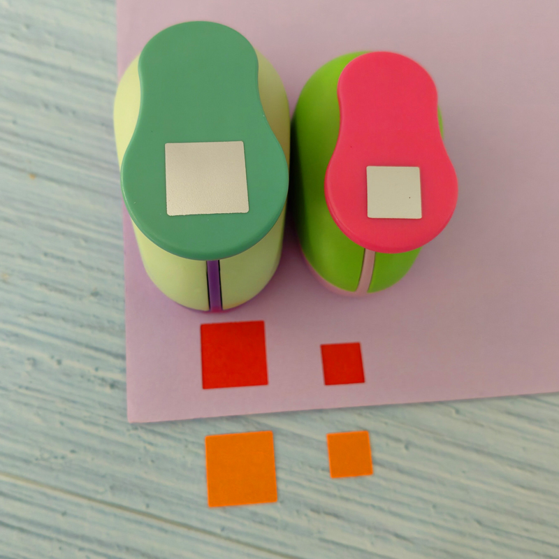 11mm 18mm Square shape EVA foam punches paper punch for greeting card handmade DIY scrapbooking craft punch machine