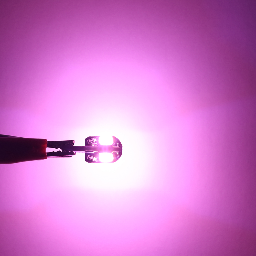 10 stk.  w5w t10 led canbus uten feil 5 w 5 12v 2w 600lm supersterkt bilinteriør sidelys  l22 lys 194 3030 smd bilpære hvit gul rød: Magenta