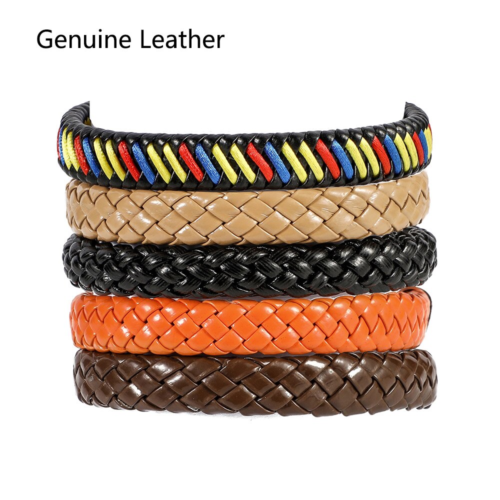 925 Silver color Men Jewelry Buddha Bracelet Wristband Punk Black Braided Leather Bracelet for Men Safty Clasp Bangles