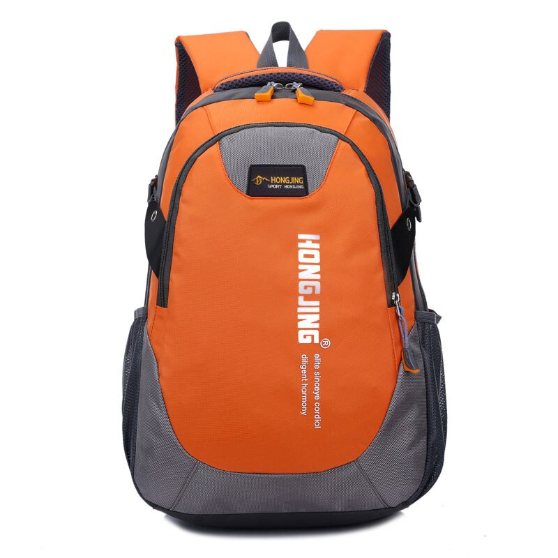 Outdoor Hiking Bag Men Waterproof Climbing Backpack,Breathable Camping Leisure Travel Bag,Women Trekking Nylon Sports School Bag: Orange