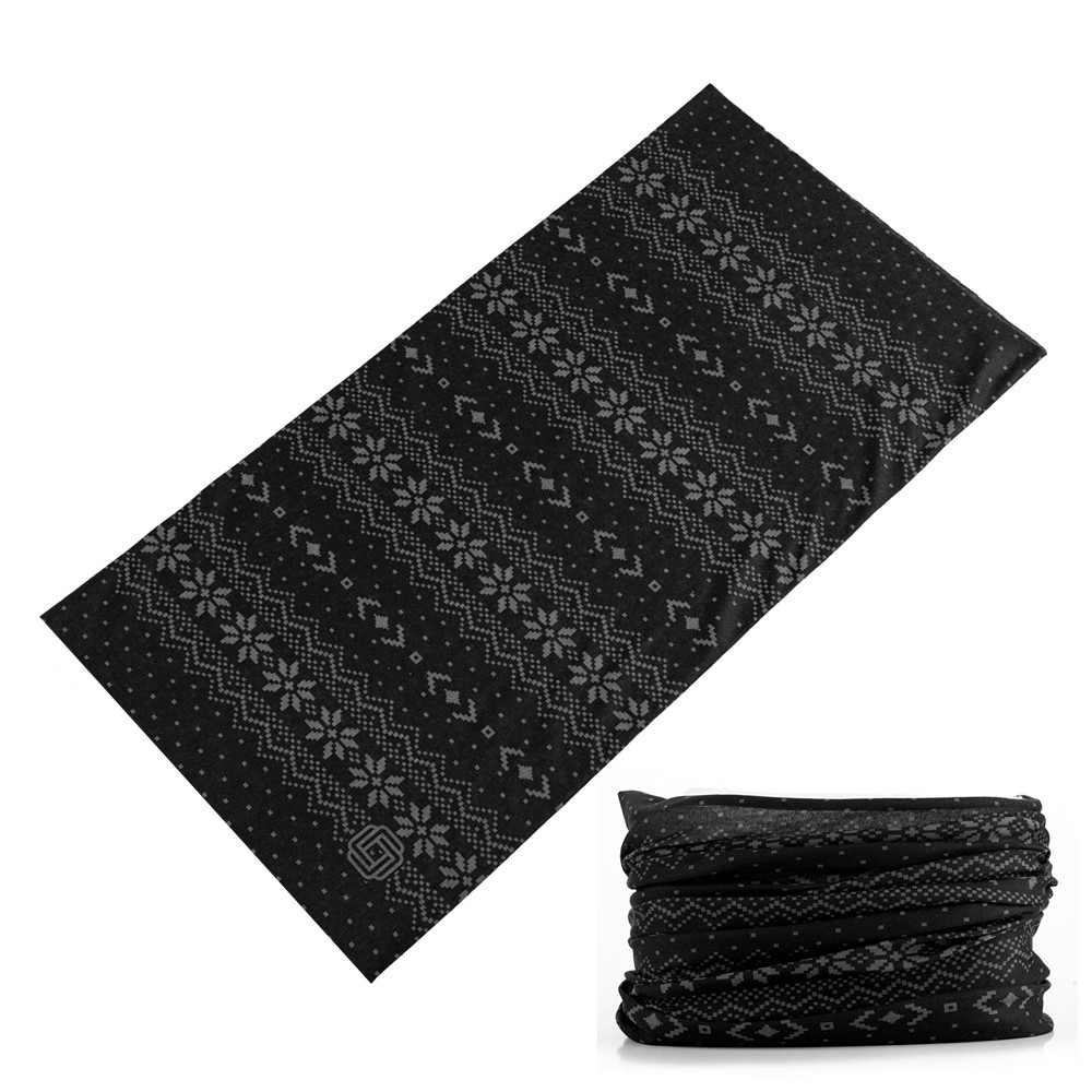 Green Bandanas Future Geometry Sports Headbands For Woman Man Balaclava Funny Face Mask Cycling Neck Scarf: Red