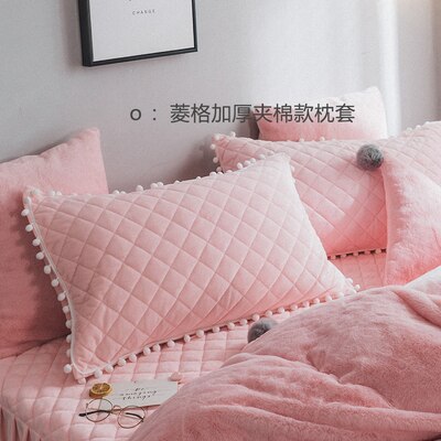 45x75cm einfarbig flanell fleece kissenbezug pompom fransen erwachsene warme stepp karierten korallen fleece kissen abdeckung kissen fall: 8