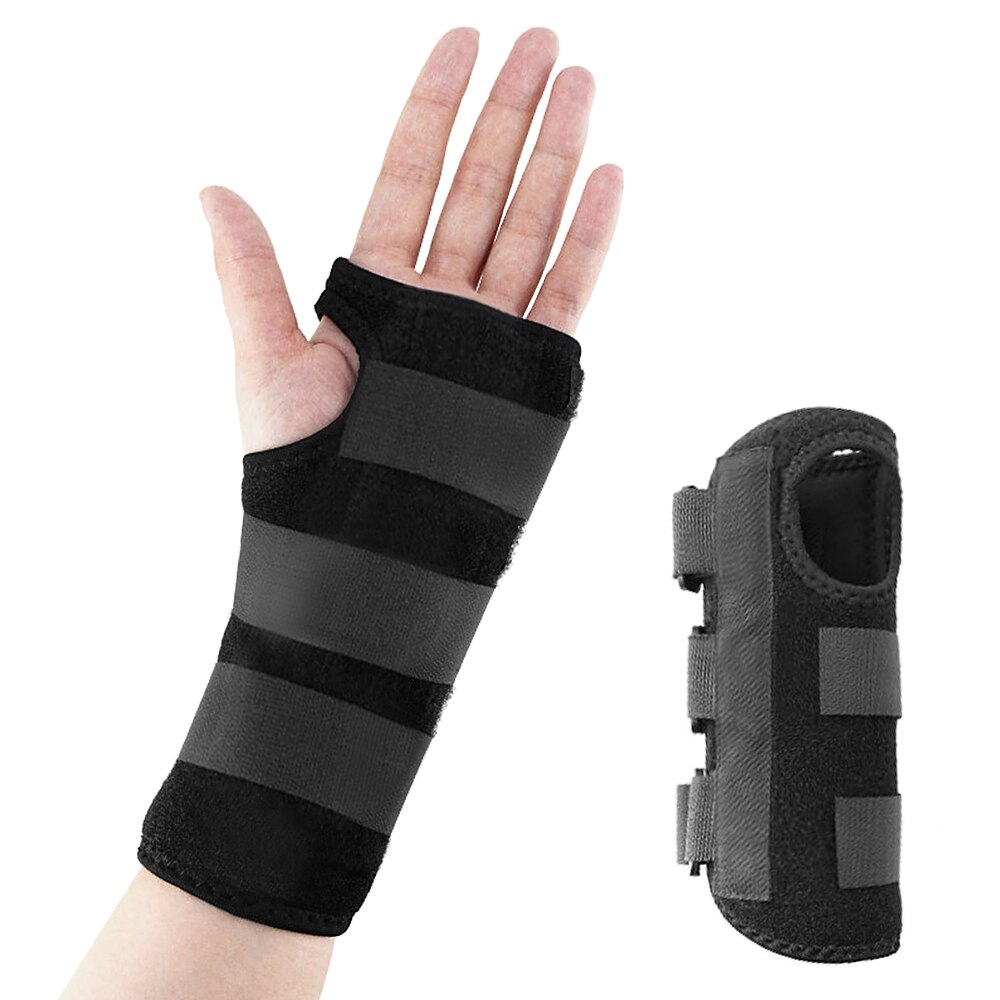 Wrist Support Brace Wrist Stabilizer with Removable Splint Adjustable Wrist Protector for Wrist Sprain Fractures Pain Relief