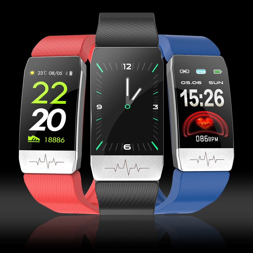 T1 Temperatuur Meting Smart Watch Ecg Bloed Zuurstof Monitoring Multi-Sport Real-Time Temperatuur IP67 Waterdicht