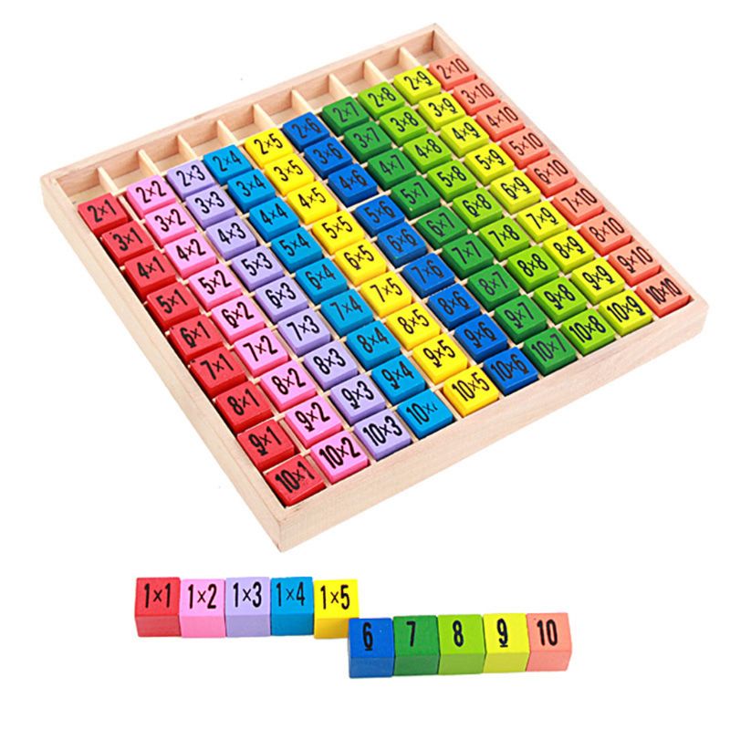 Houten Tafel Van Vermenigvuldiging Vroege Onderwijs Puzzel Kinderen Educatief Kind Speelgoed