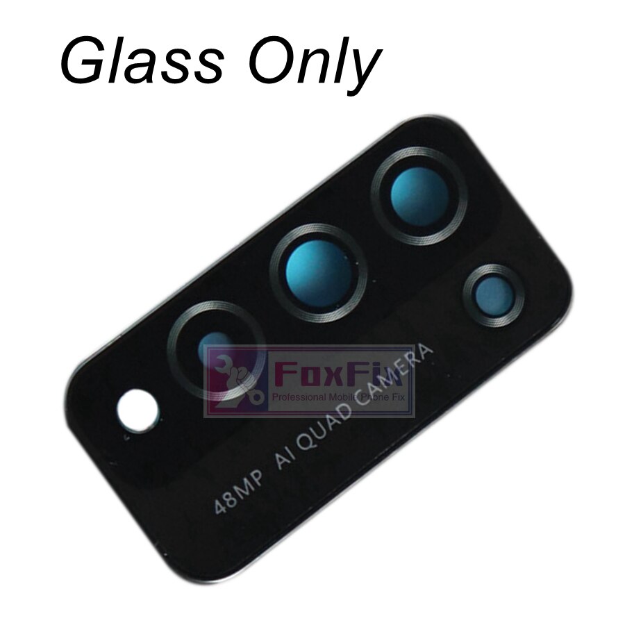 Originele Rear Back Camera Glas Voor Huawei Honor 10X Lite Belangrijkste Camera Lens Glas Cover Met Frame Houder Beugel Vervanging: Glass Only