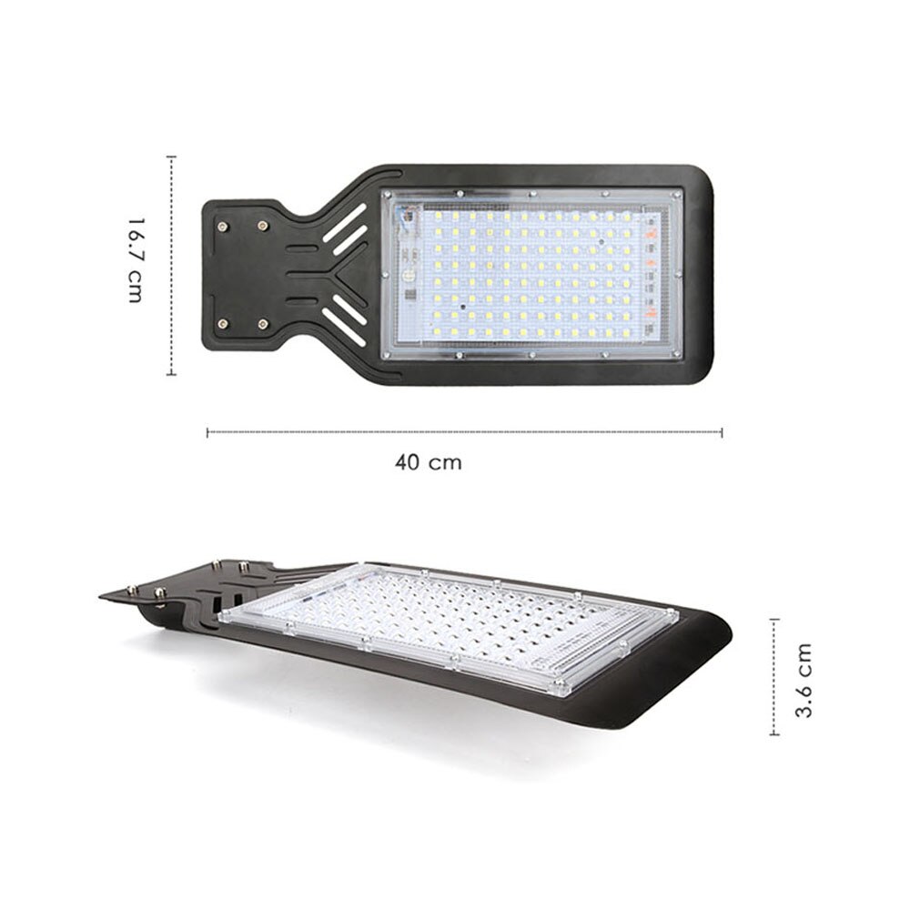 Ip65 led gadelys udendørs vandtæt 80w smd firkantet motorvej have parkeringsplads gård væglampe industriel belysning 220v