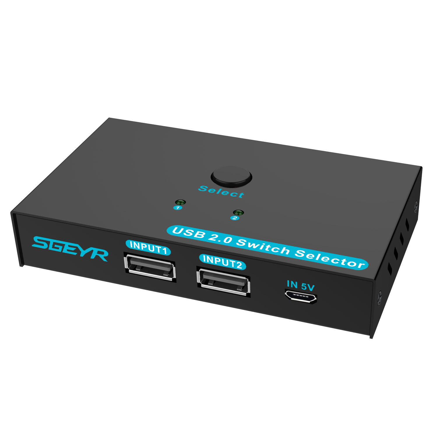 Usb Switch Selector Kvm Switch Switcher 2 Pcs Sharing 4 Usb 2.0 Apparaten Met Een Knop Swapping En 2 pack Usb A Naar Een Kabel