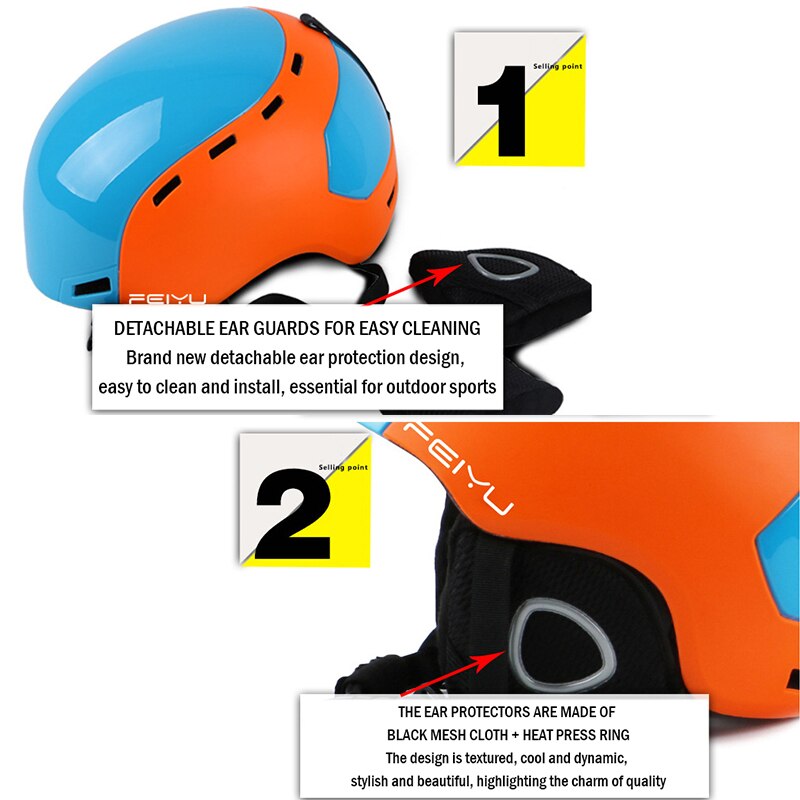 Ski Helm Voor Volwassen En Kinderen Integraal Gegoten Skiën Helm Vrouwen Mannen Sneeuw Sport Helm Skateboard Ski Snowboard helm