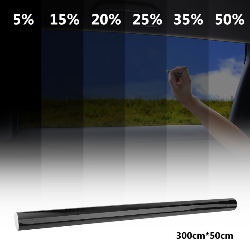 Vlt svart bilfönster toning toningsfilm för en bil glas vinyl rull klistermärken reptålig hem hus husdjur solskydd