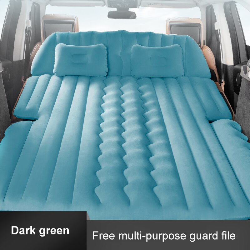 Lit/coffre gonflable de voiture, matelas pliant de voyage SUV/artefact de couchage de voiture arrière d&#39;airbag général/indépendant: Blue