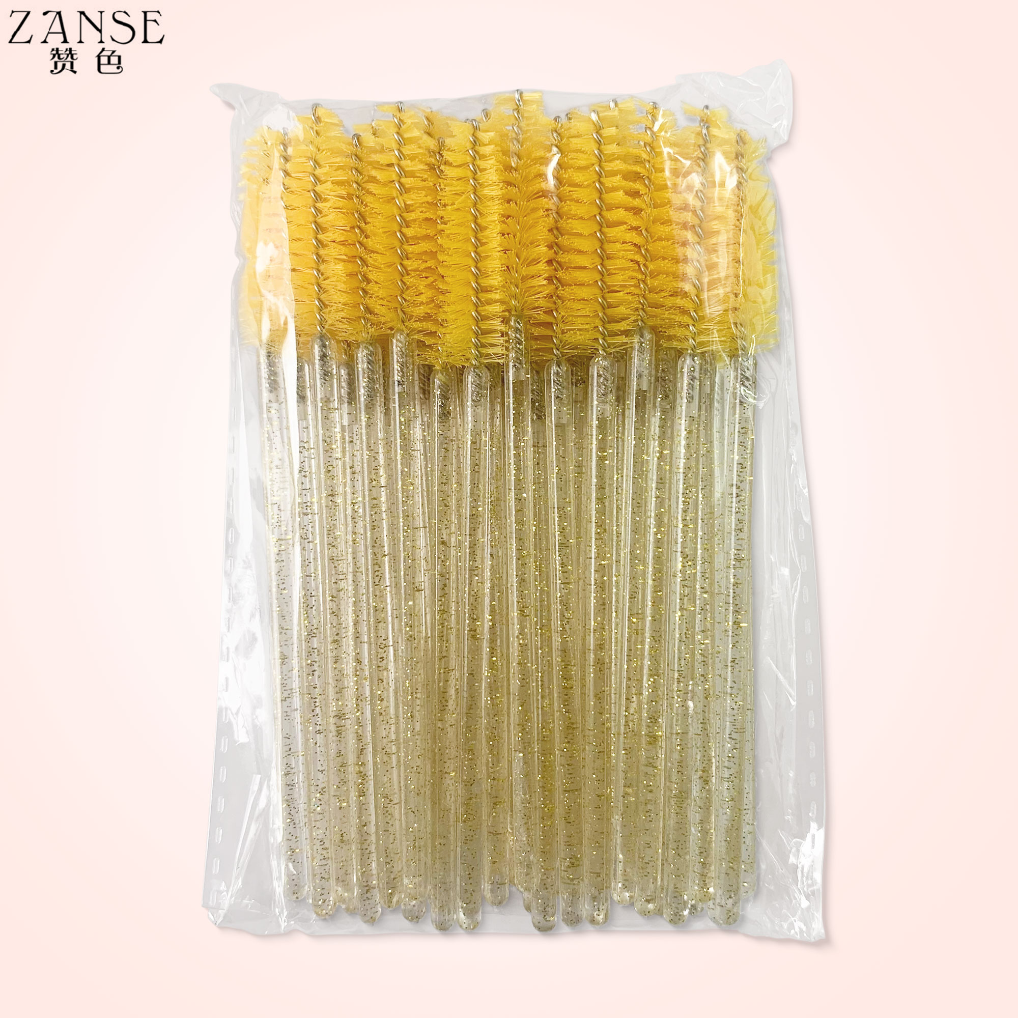 Wegwerp Kristal Wimpers Borstel Kam 5/50 Stuks Wimpers Extension Mascara Wands Make-Up Professionele Make-Up Beauty Tool: green