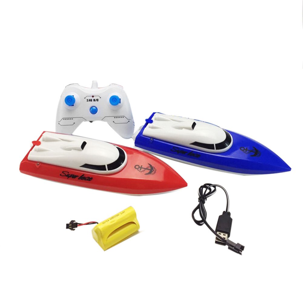 Elektrische Rc Boot Speelgoed 2.4G Draadloze Afstandsbediening Boot 4 Channel Dual-Motor High-Speed Speelgoed met Knipperlicht Kids