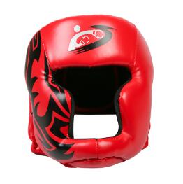 MMA Muay Thai Twins Boxing Headgear Men Women Training Sparring In MMA TKD Fitness Equipment Grant Boxing Helmet Head Protector: red