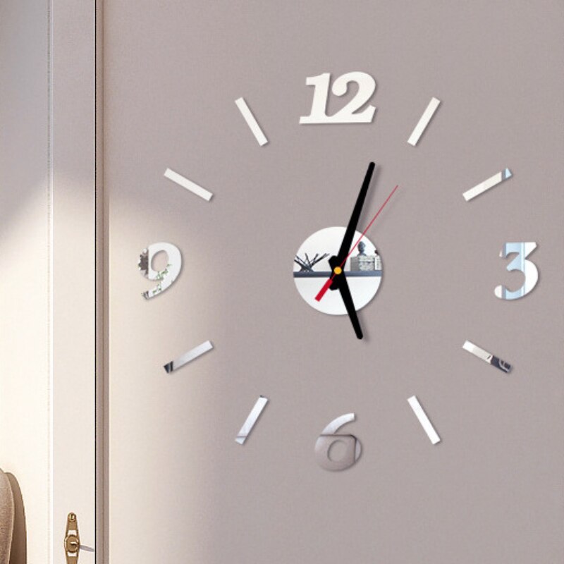 Unique Digital 3D Stereo Wall Clock Wall Sticker Modern Wall Clock Watch DIY Decorative Wall Clock Art Sticker Decal Home Decor