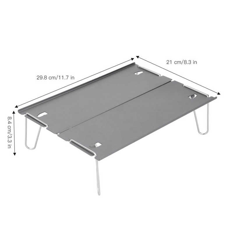 Sammenklappeligt campingbord picnic folde bord aluminiumslegering ultralette udendørs møbler camping vandre desk rejse picnic bord