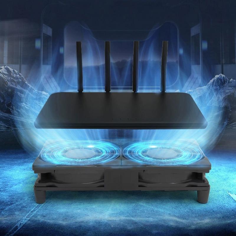 Lüfter für die Router-Kühlung | Tragbarer Lüfter für PC-Router, Gehäuselüfter | USB-betriebener Kühler-Gebläseventilator für Computerschränke mit Stark