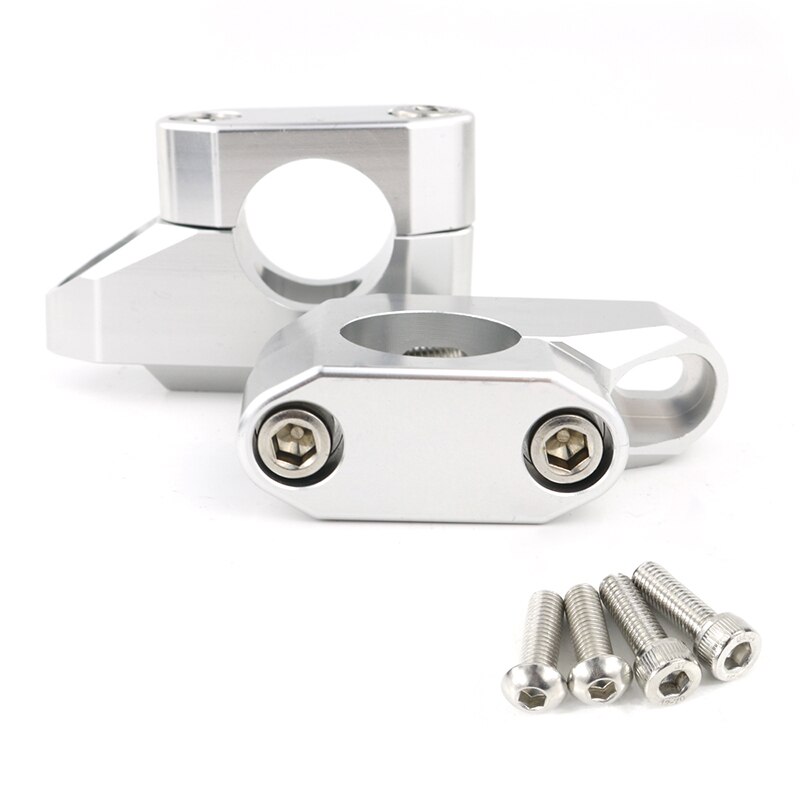 Fit Voor Yamaha Xv 1600 Road Star XV1700 V-Star 1100 Royal Star 25.4Mm 1 &quot;Stuur Riser terug Verplaatst Up Montage Risers Aluminium: Silver