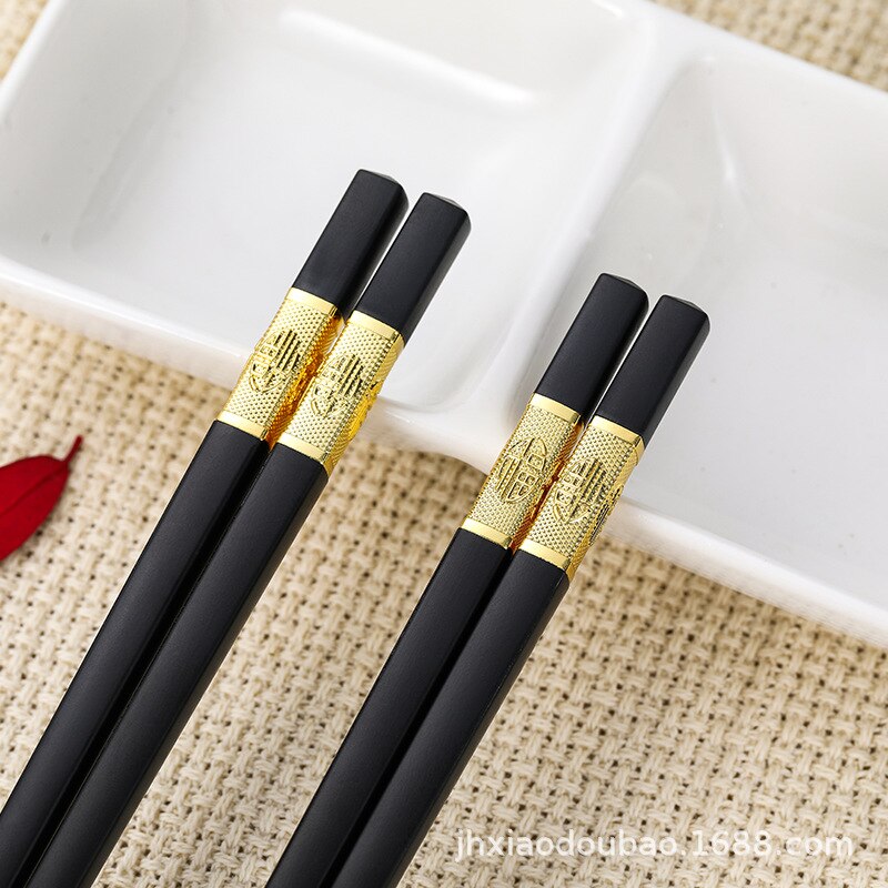 10 pièces chinois Sushi baguettes Palillos Chinos Baguette Chinoise Comida Japonesa coréen Sushi bâtons ensemble famille vaisselle: 10 pieces A