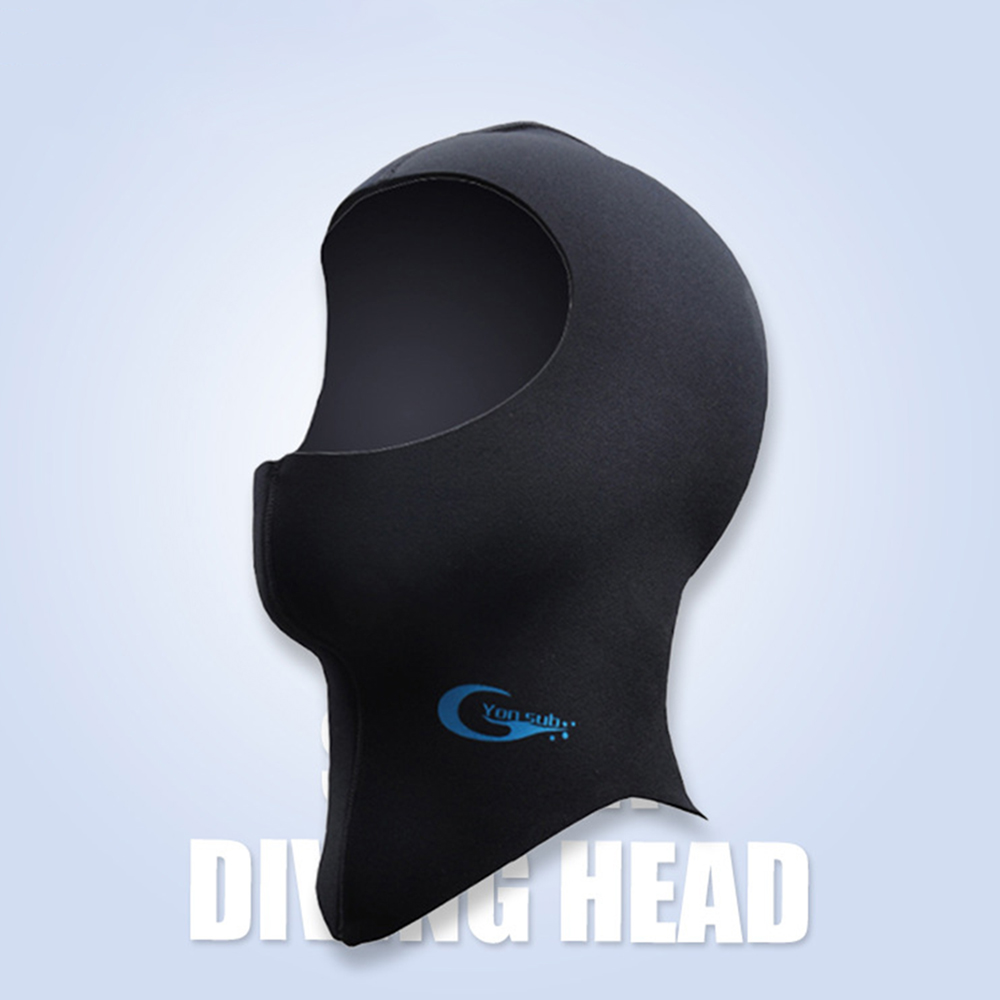 3mm/5mm dykkerhetter i neopren med skulder for vinteren, hold varme luehetter spydfiske snorkleutstyr våtdrakthette
