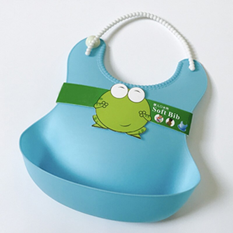Baby wasserdicht Mittagessen lätzchen Kleinkinder silikon fütterung Baby speichel handtuch Karikatur wasserdichte schürzen Baby Lätzchen: KS0503-SkyBlue