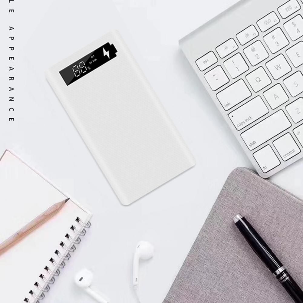 Praktische Handy Power Akku Ladegerät DIY Fall mit LED Licht Power Bank Fall Komfortable Grip für Handys