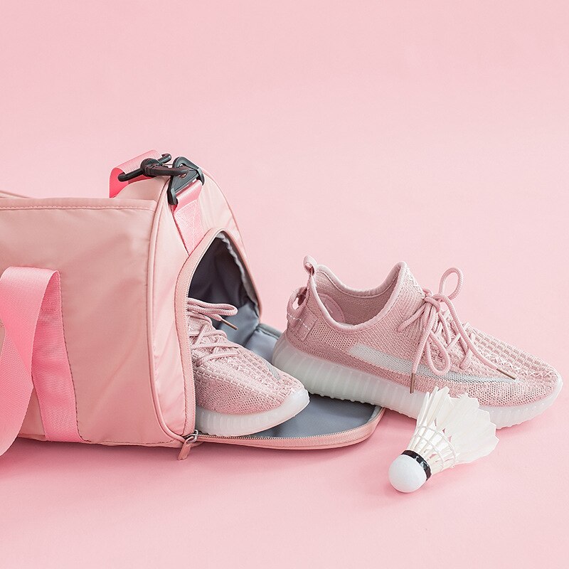 Sportstaske med skorum pink farve duffeltasker kvindelig rejsetaske arrangør rejser bolso mala de viagem feminina