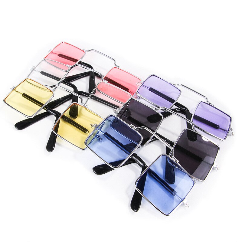 1 Pc Pet Grappige Glazen Cool Vierkante Kat Zonnebril Eye-Wear Huisdieren Foto Props Accessoires