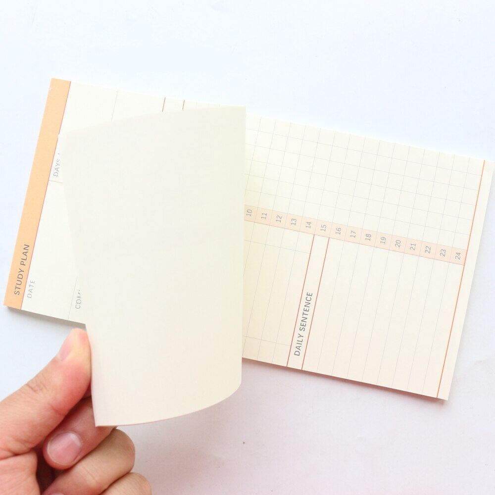 Domikee Leuke Gekleurde School Studie Plan Memo Pad Student Undated Dagelijkse Planner Doen Om Lijst Note Pad Briefpapier tear