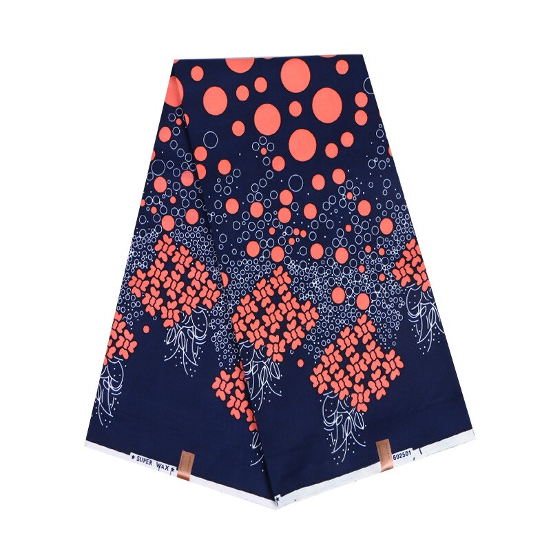 Real Wax Fabric Africain Pagne Wax African Floral Print Fabric Pagnes: Default Title