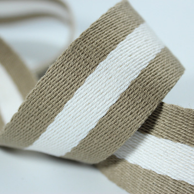 38 Mm Breed Kaki Zwart Kaki Katoen Singels 45 Yards 1.4 Mm Dik Voor Schouderriem Handtas: Khaki white khaki