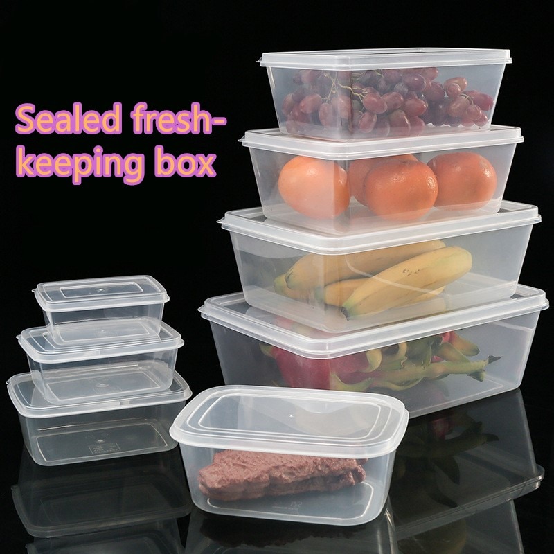 High fruit and vegetable crisper kitchen freezer sealed crisper PP storage box kitchen container storage supplies