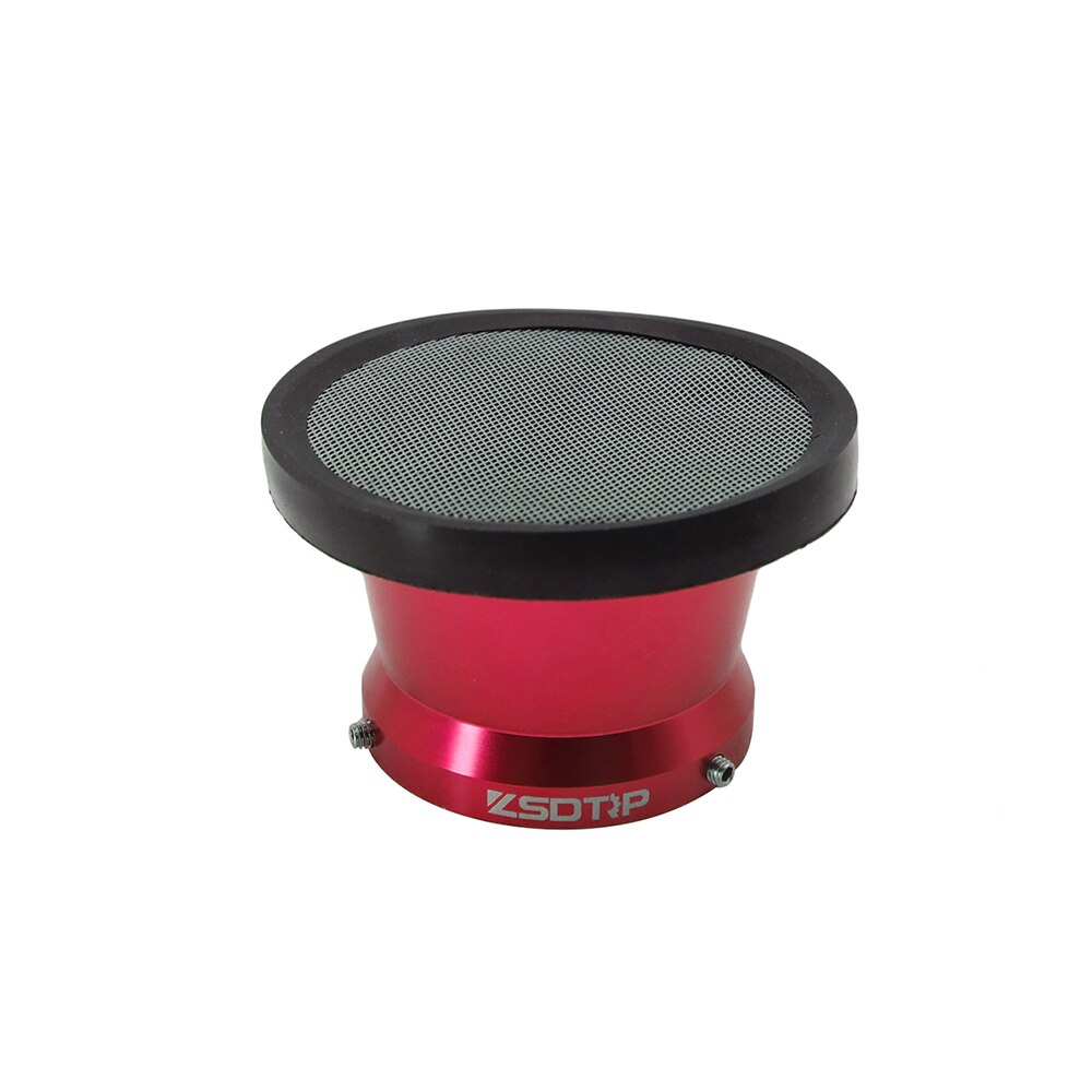 SCL Racing 50mm Motorcycle Air Filter Cup Wind Horn Cup With Rubber Mesh For PWK21 24 26 28 30mm PE28 30mm Carb: Red with mesh