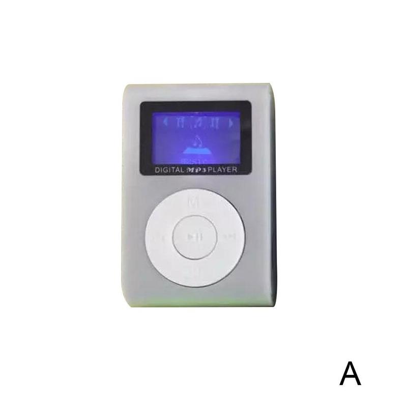 Reproductor de MP3 portátil de tamaño pequeño, Mini pantalla LCD, tarjeta de MP3, usb, TF, música, compatible con reproductor walkman J5A0: White