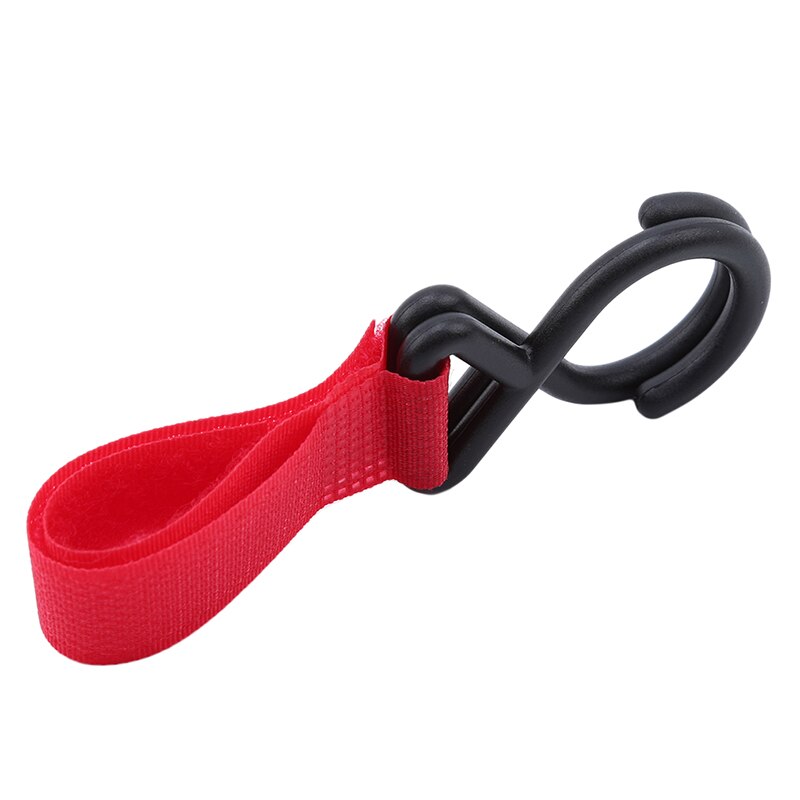2 Pieces Baby Stroller Hook Snap Baby Toy Strap Pram Pushchair Multi Purpose Hanging Clips Wheelchair Car Seat Rotating Hooks: 2PCS-Red-2096