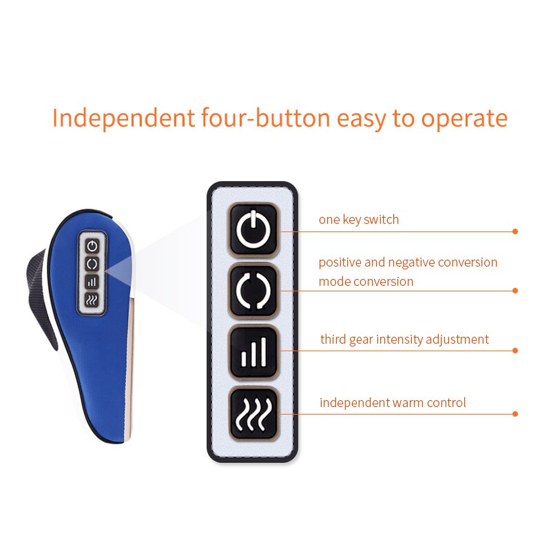 Infrarood Verwarming Nek Schouder Terug Body Multifunctionele Massage Kussen Shiatsu Massager Apparaat Cervicale Gezonde Massageador