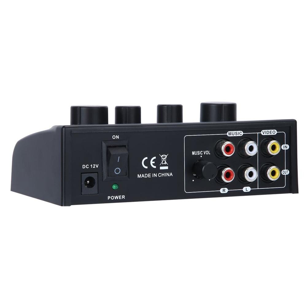 Karaoke Sound Mixer Audio System Portable Mini Digital Audio Sound Karaoke Machine Echo Mixer System