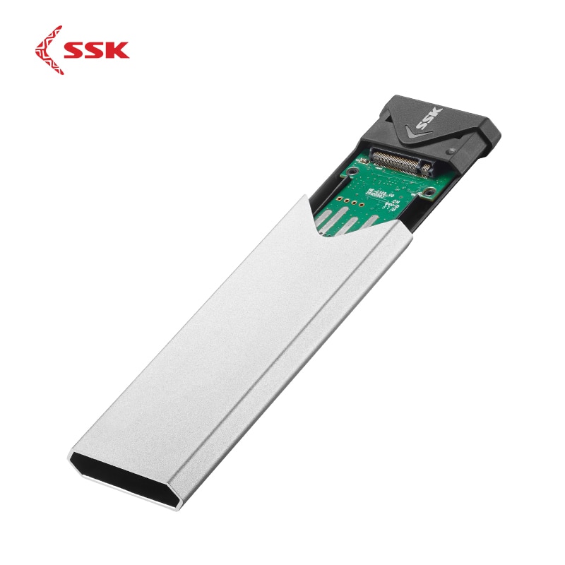 Custodia per disco rigido Mobile tipo C SSD M.2 SSD in lega di alluminio SSK M.2(NGFF) interfaccia SATA NVMe SSD 2242/2260/2280 custodia per HDD