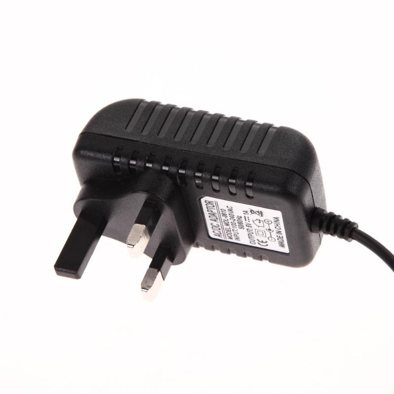 Ac 100-240v conversor de banco de potência adaptador dc 5.5x2.5mm 6v 1a 1000ma carregador uk plug interruptor de energia od # s