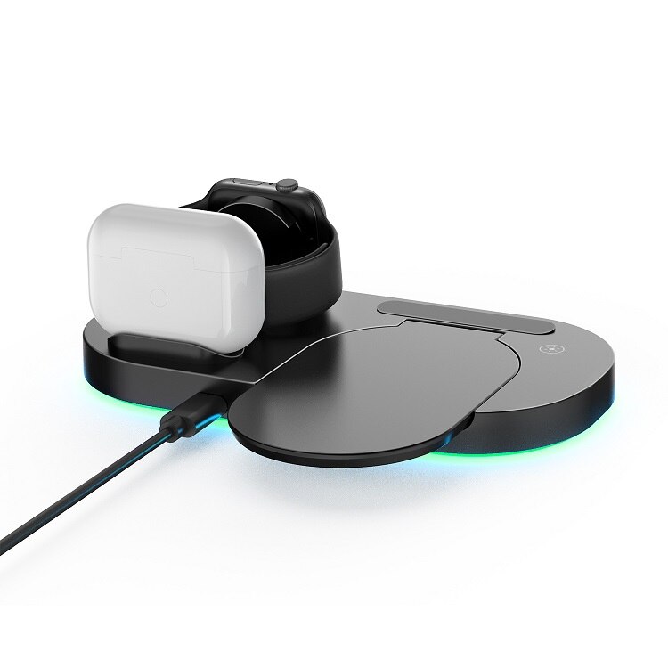 Timess arrivals draadloze oplader voor mobiele telefoon 15w snelle draadloze oplaadstations voor oordopjes