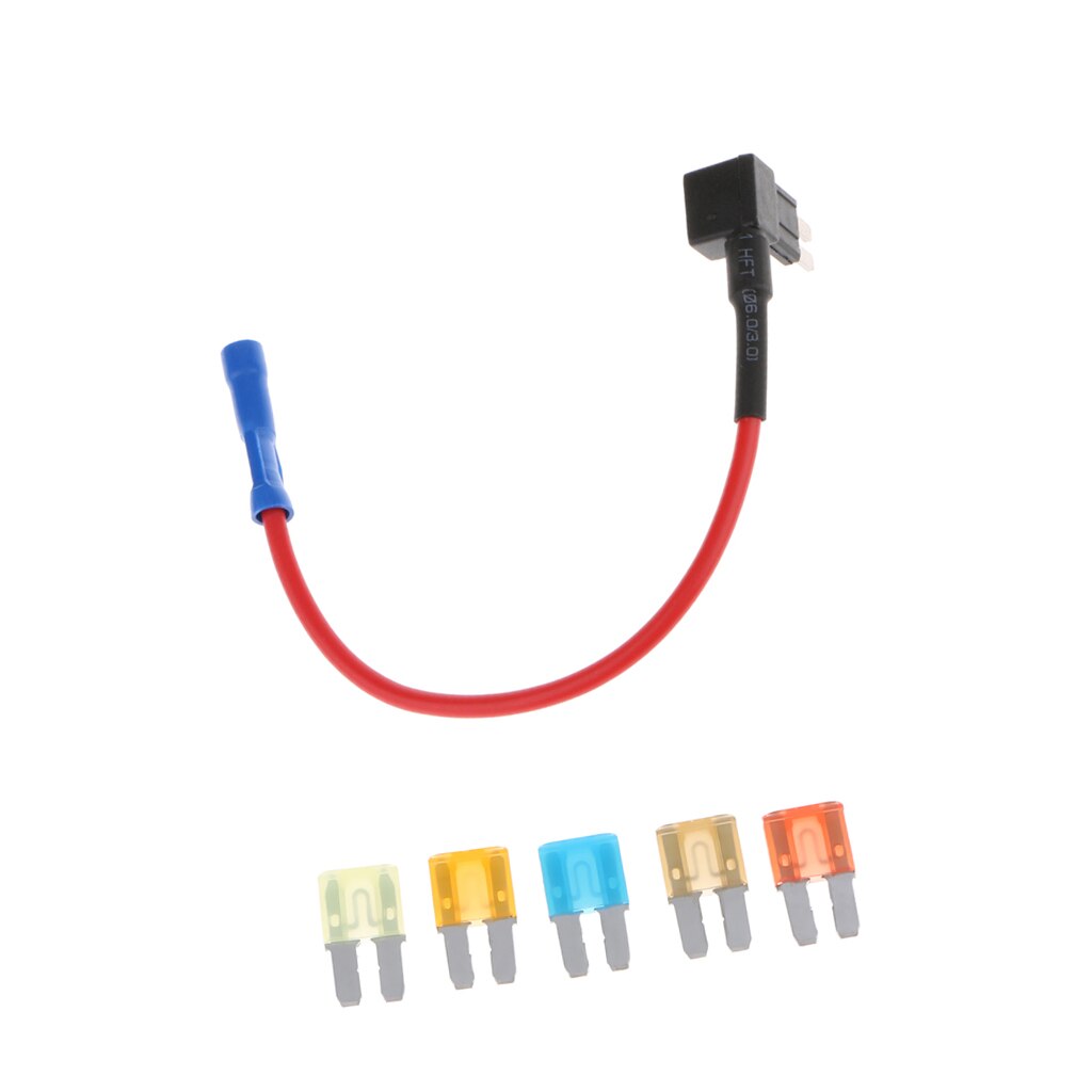Universal Micro 2 Add-A-Circuit Fuse TAP Holder with 5A 7.5A 10A 15A 20A Fuse for Car Truck