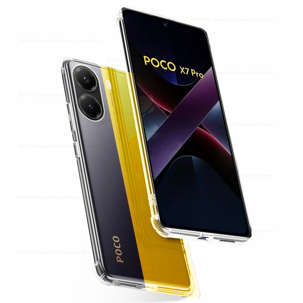 Case Voor Poco X7 Pro Soft Clear Schokbestendig Siliconen Telefoon Gevallen Pocophone X7Pro Cover Voor Xiaomi Poco X7 Pro Fundas Poco X7 Pro: PP
