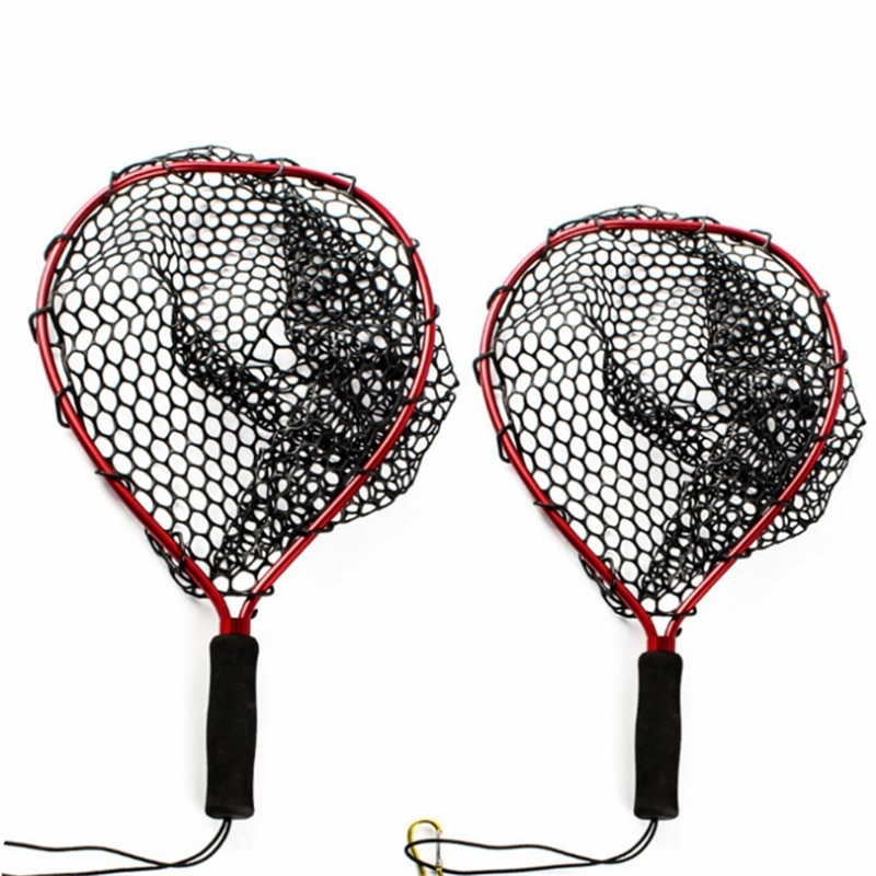 Telescopic Fishing Net Aluminum Alloy Landing Net Hand Net Telescoping Pole Folding Nets Network Fish Tackle Tools