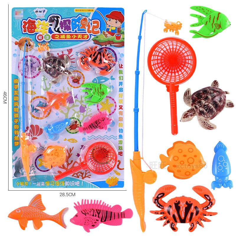Stijl Board Niveau [Primus Vissen Paradise] Speelhuis Zomer Strand Spel Speelgoed Set: 53151 New Products Board Mounted Oceans Adventures Magnetic Fishing Crab Turtle Squid Set