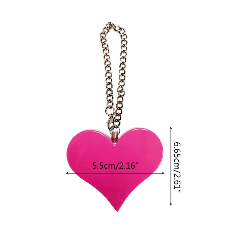 130DB Personal Alarm Attack Alarm Heart Shape Personal Security Alarm Keychain Emergency Self D efense Siren