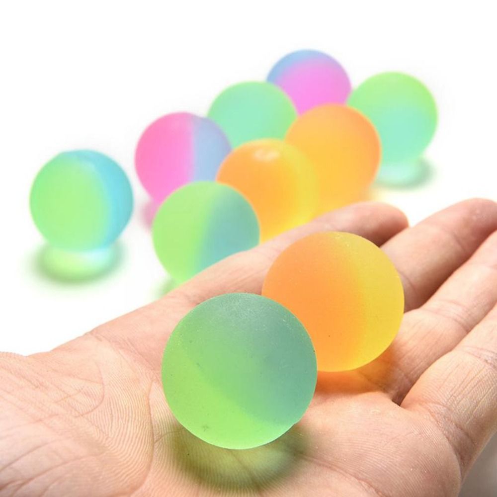 Luminous Outdoor Games Fun Family Activities Rubber Bouncing Ball Color Bouncing Ball Jumping Balls Children Ball