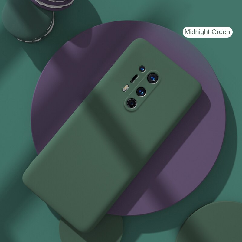 Silikonowe etui z płynem do obudowy Oneplus 8 Pro odporny na wstrząsy zderzak pełna pokrywa luksusowa obudowa TPU do obudowy Oneplus 8 One Plus 8 Pro: for Onplus 8 Pro / Dark Green