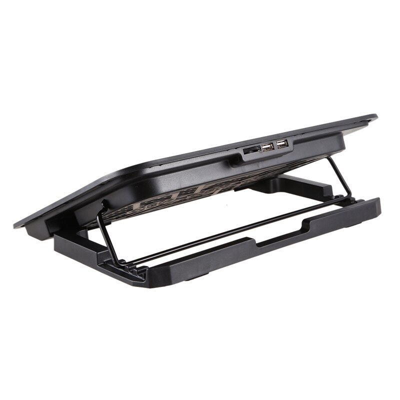 Laptop Cooler 2 USB Ports and Six Cooling Fan LED Laptop Cooling Pad Notebook Stand for 12-17 Inch Laptop