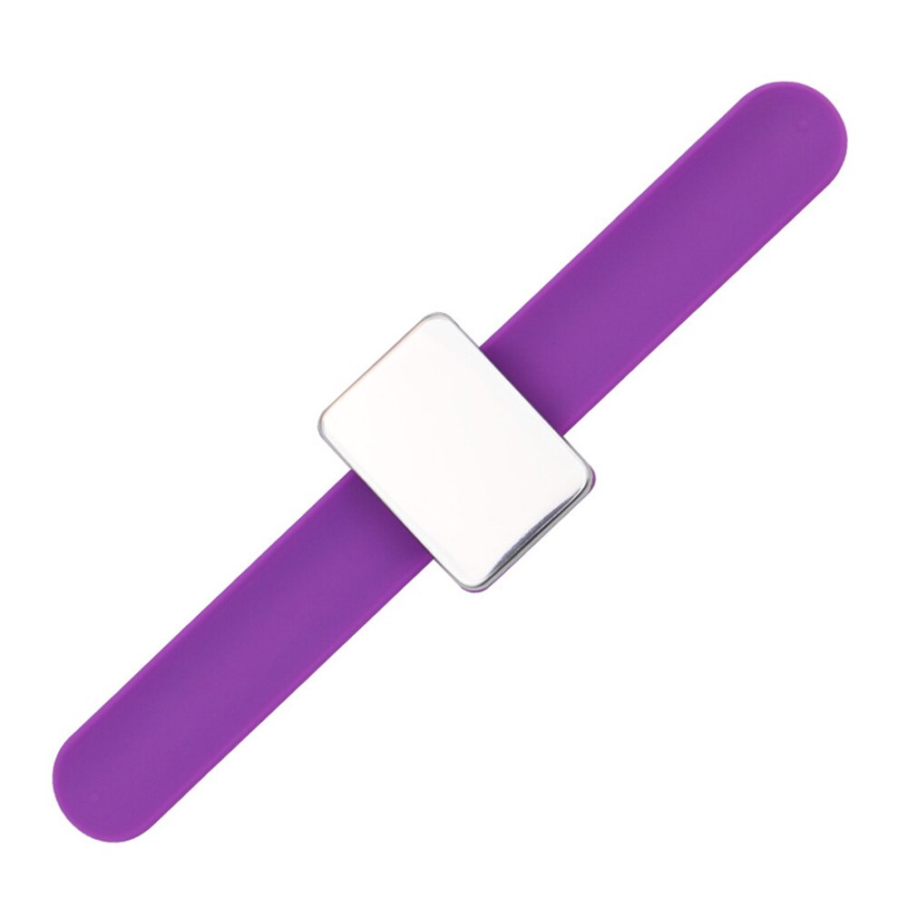 Bracelet de poignet magnétique avec aiguille pour aspirateur, épingles à coudre magnétiques, fabrication de coussins, fournitures de couture multicolores: Violet